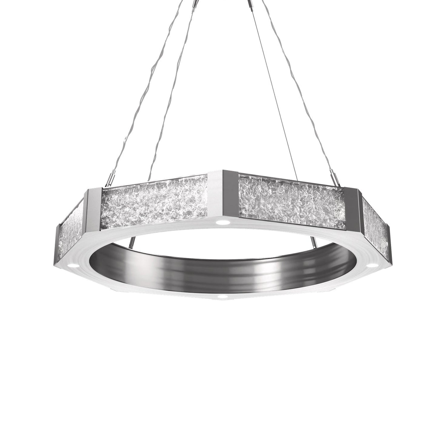 Glacier Single Tier Ring Chandelier