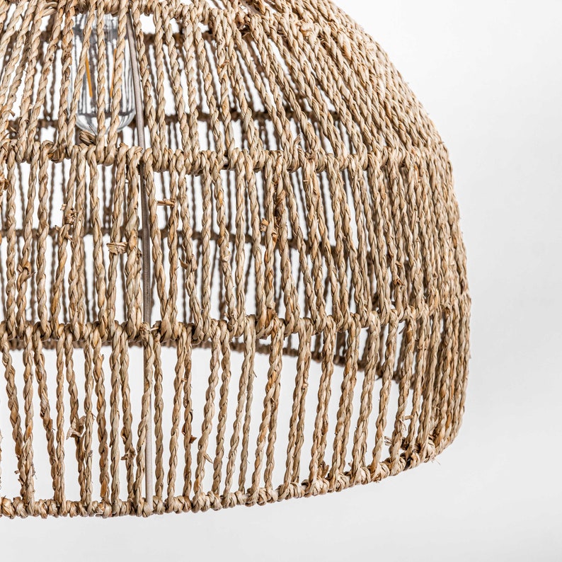 Rattan Pendant Light Woven Jute Pendant Light