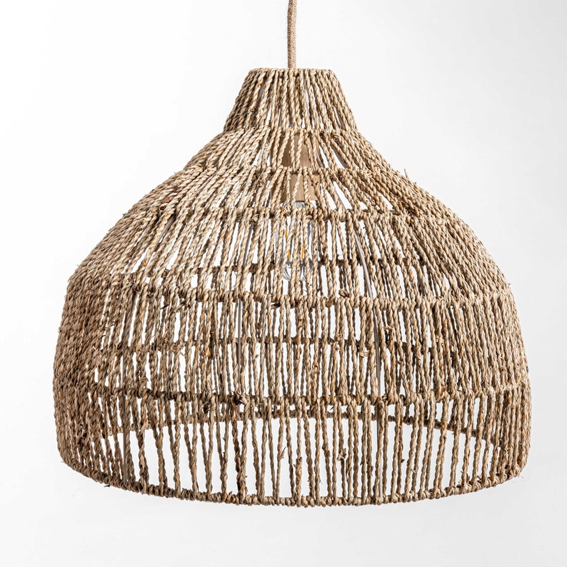 Rattan Pendant Light Woven Jute Pendant Light