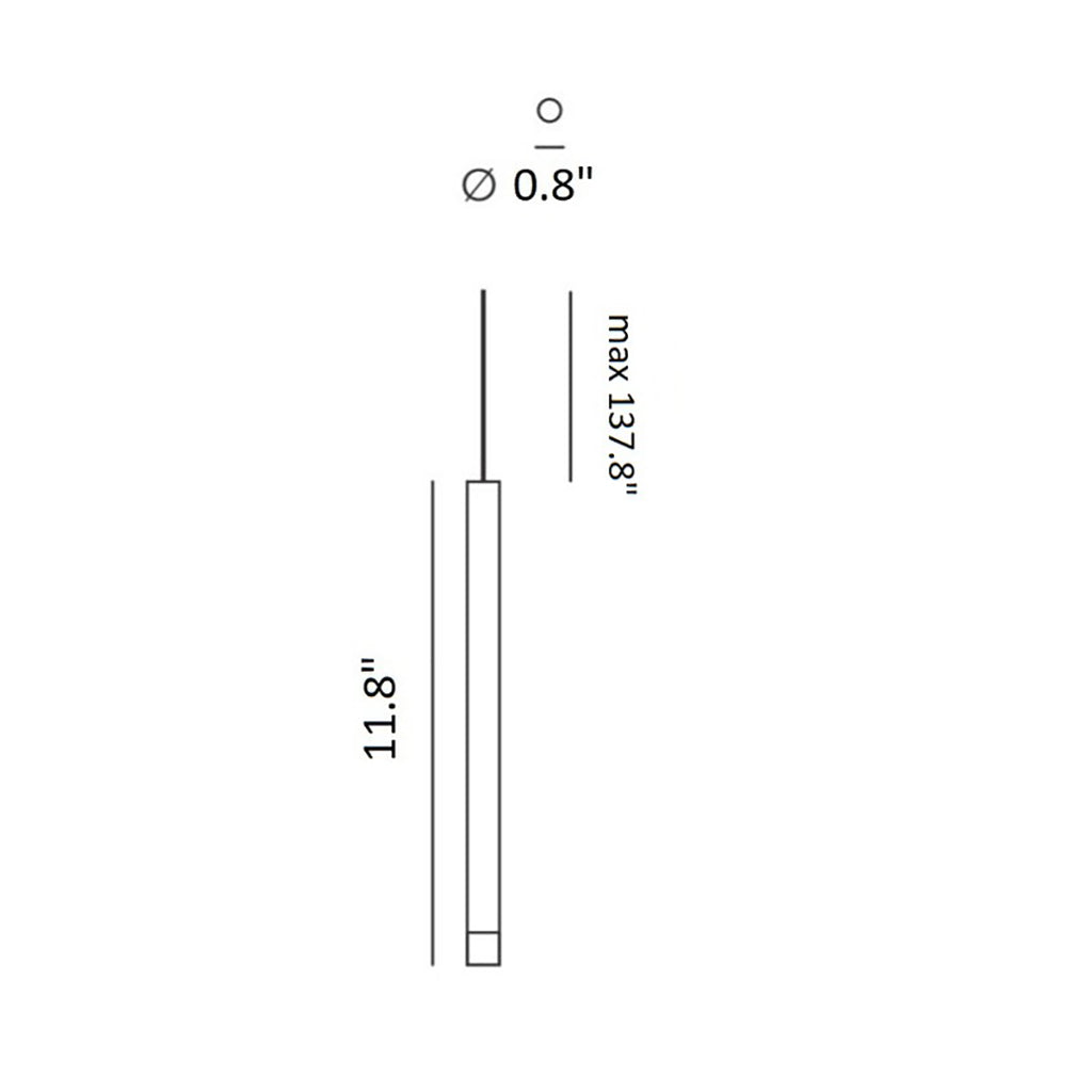 A-Tube Nano 14-Light Rectangular Pendant Light