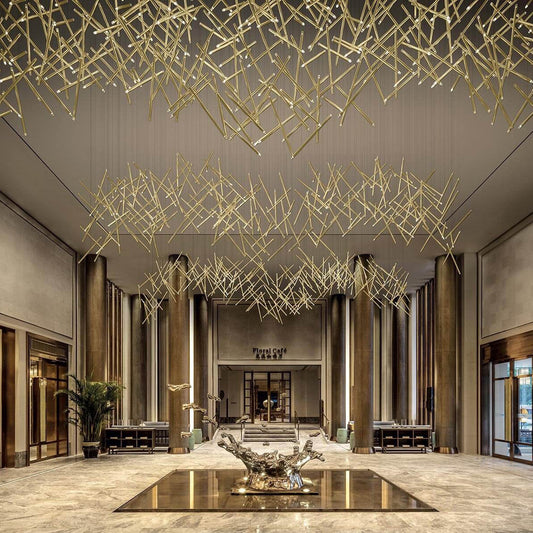 A-Tube Nano Duo 14-Light Rectangular Pendant Light