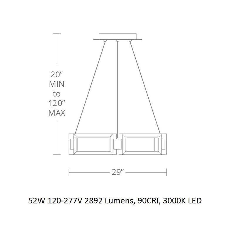 Mies LED Chandelier