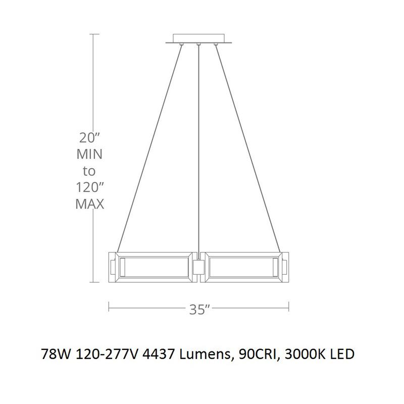Mies LED Chandelier