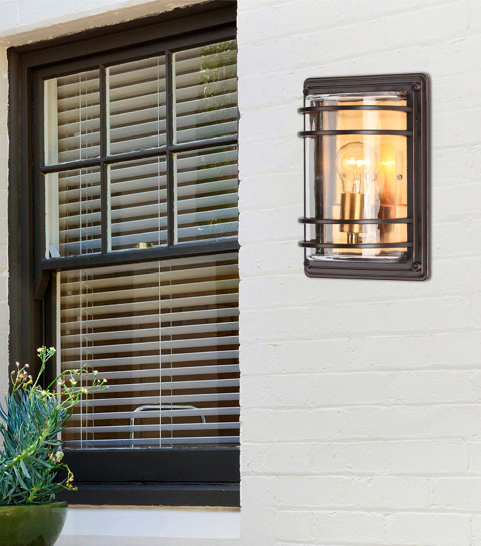 Retro Outdoor Waterproof Aluminum LED Wall Lamp For Garden, Porch, Villa