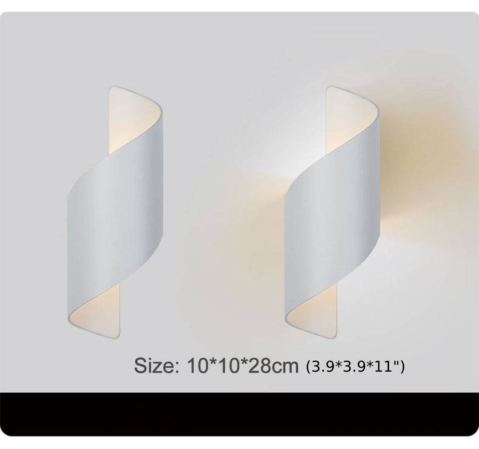 Creative White/Black Outdoor Aluminum Waterproof Wall Lamp For Courtyard