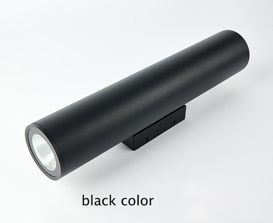 Black Waterproof Outdoor Aluminum LED Wall lamp For Garden, Porch