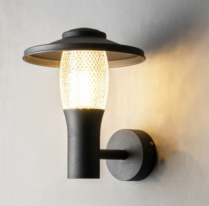 Modern Black Outdoor Aluminum LED Waterproof Wall lamp for Villa, Garden