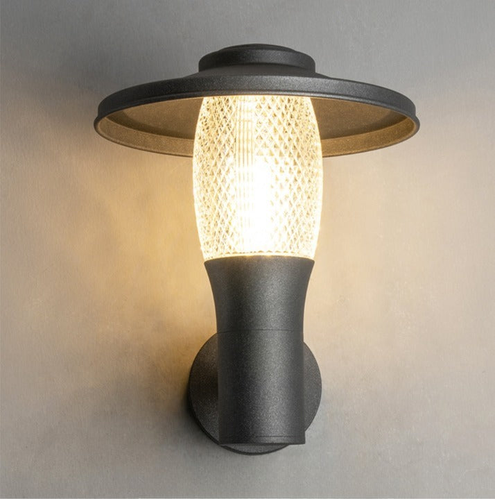 Modern Black Outdoor Aluminum LED Waterproof Wall lamp for Villa, Garden