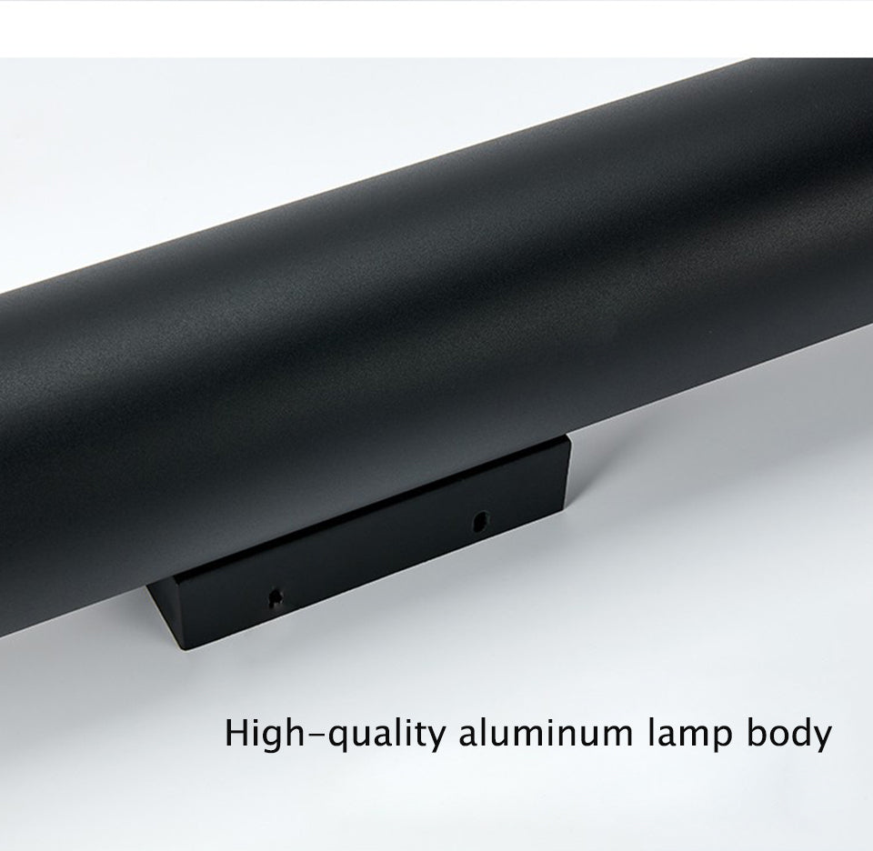 Black Waterproof Outdoor Aluminum LED Wall lamp For Garden, Porch