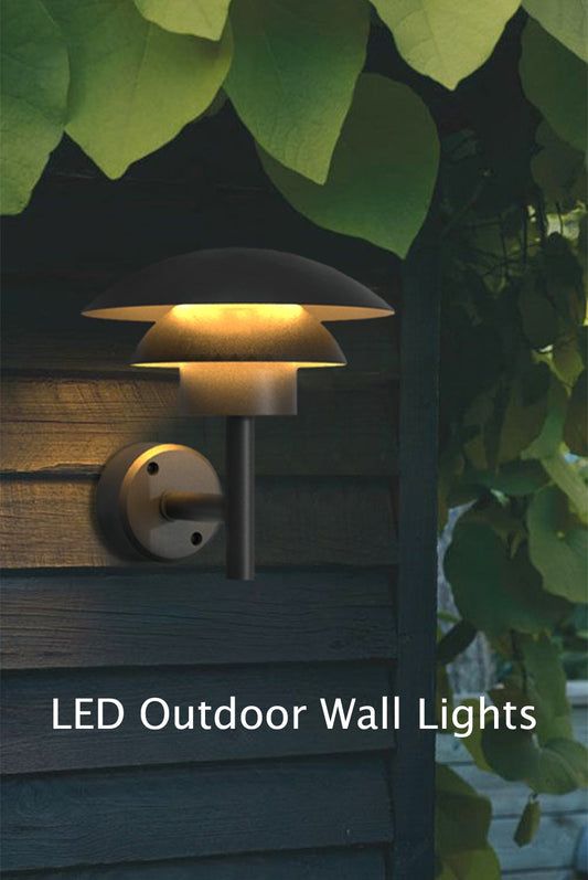 Modern Black Outdoor Waterproof LED Lighting Fixture for Garden, Villa