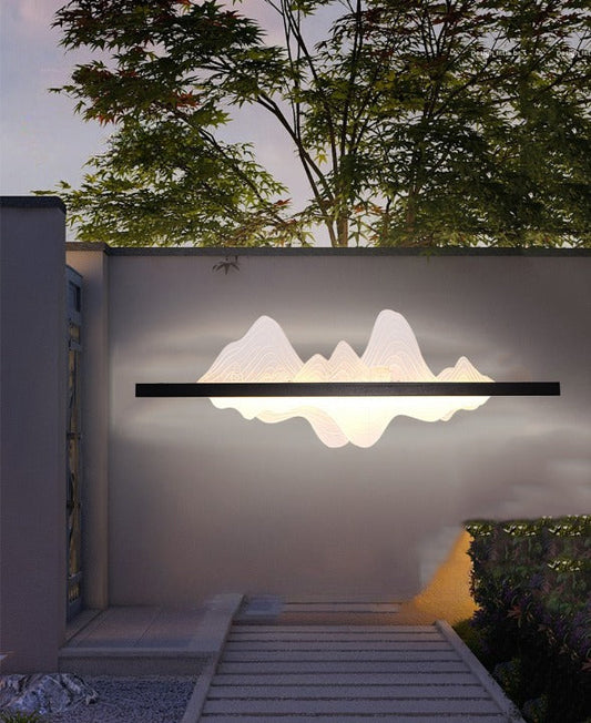 Black Aluminum Outdoor Waterproof Original Design LED Wall lamp For Garden