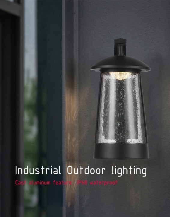 Black Waterproof Outdoor Anti-corrosion LED Wall Lamp for Garden, porch