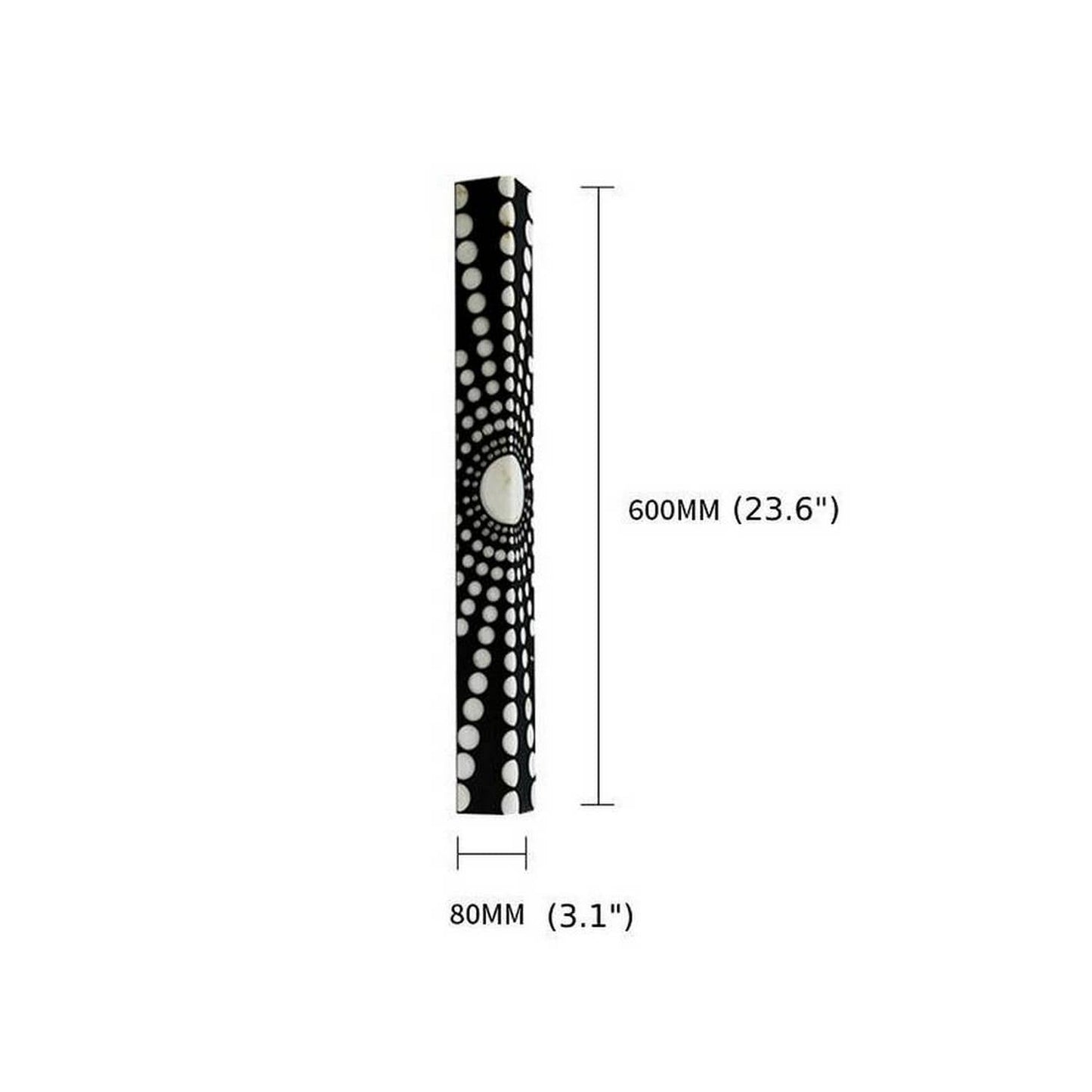 Outdoor Waterproof Marble Imitation Stainless Steel Wall Scones For Garden