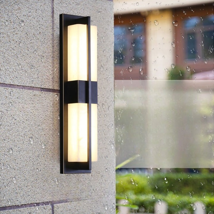 Modern Black/Copper Outdoor Waterproof LED Wall Sconce For Garden Porch