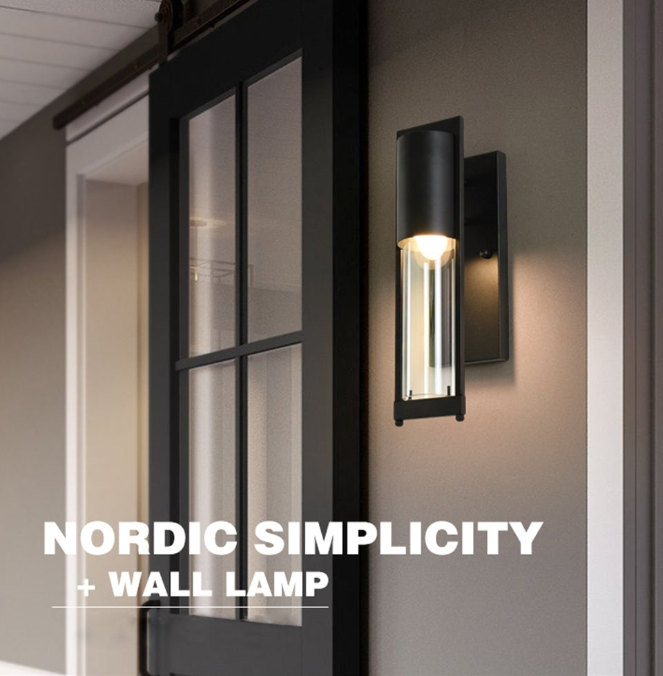 Retro Vintage Black/Bronze Outdoor Waterproof LED Wall Lighting for Porch