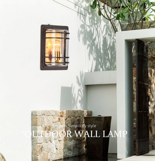 Retro Outdoor Waterproof Aluminum LED Wall Lamp For Garden, Porch, Villa