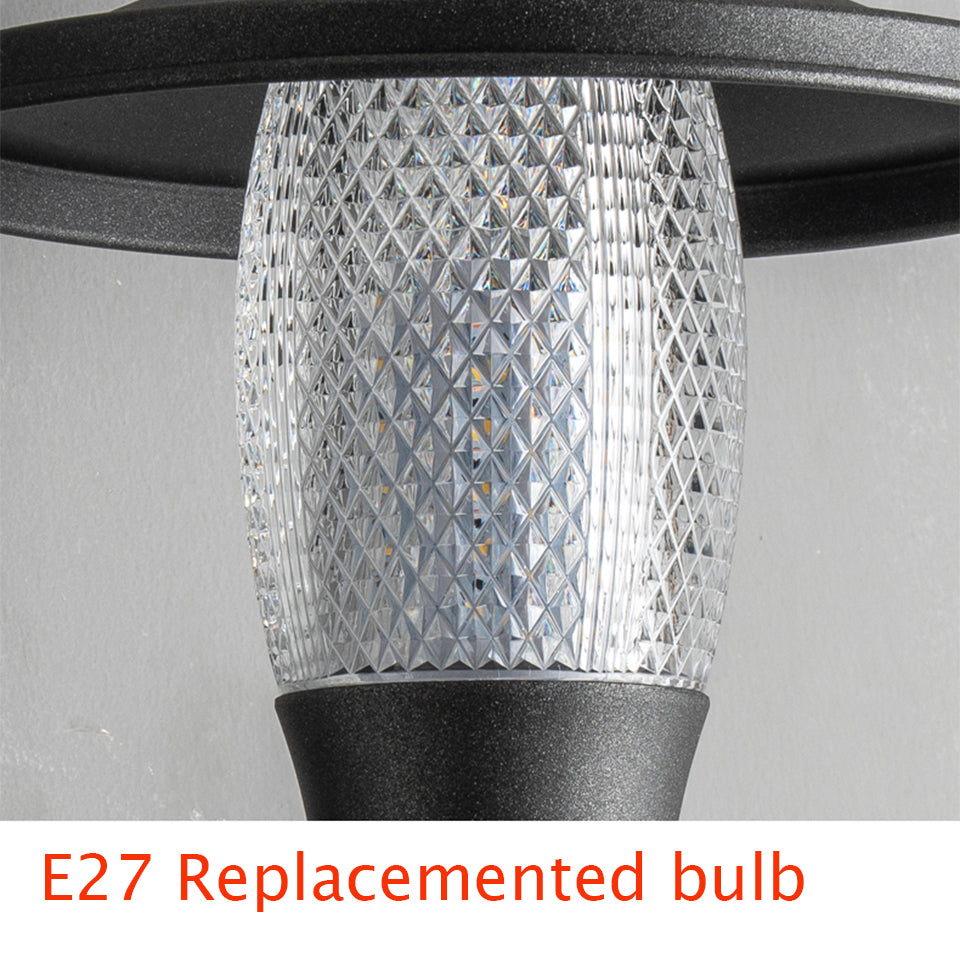 Modern Black Outdoor Aluminum LED Waterproof Wall lamp for Villa, Garden