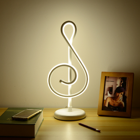 Music Note Table Lamp - Novus Decor Lighting