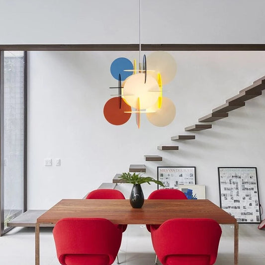 Lektra Colorful Geometric Pendant Light