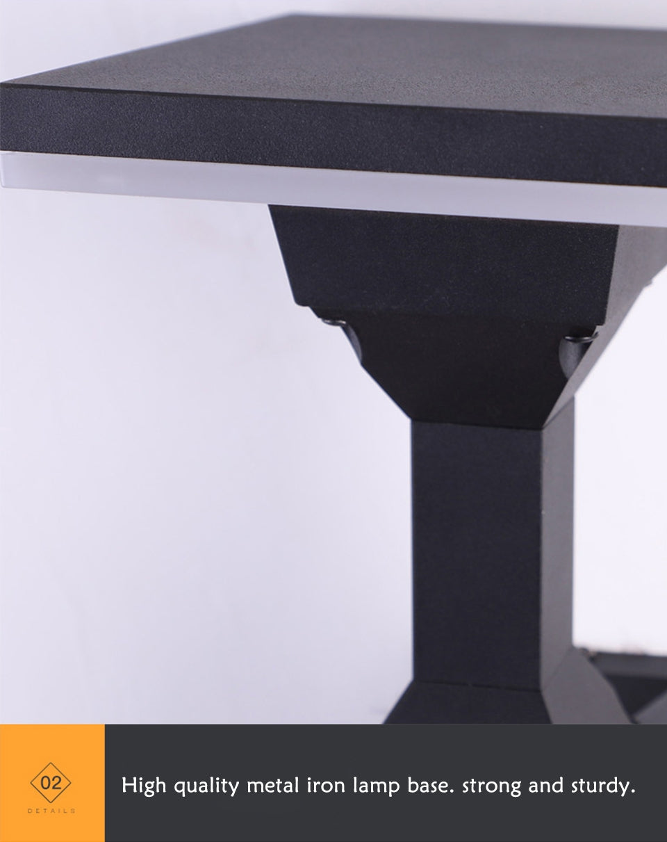 Creative Black Outdoor Waterproof LED Wall Lamp For Balcony, Courtyard, Porch