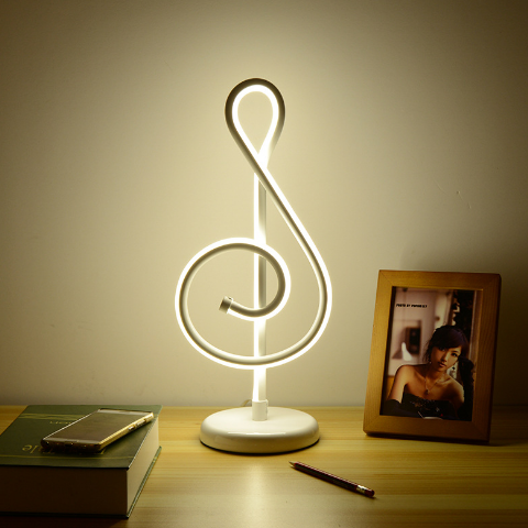 Music Note Table Lamp - Novus Decor Lighting