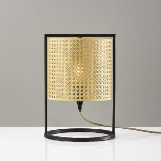 Fashionable Cane Shade Table Lantern Lamp - Novus Decor Lighting