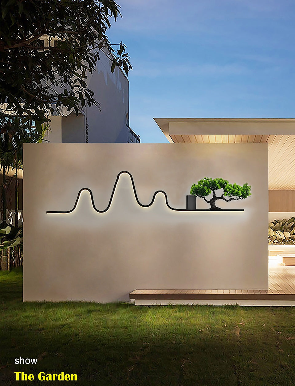 Landscape Decoration Plant Outdoor Waterproof LED Wall lamp For Garden, Villa