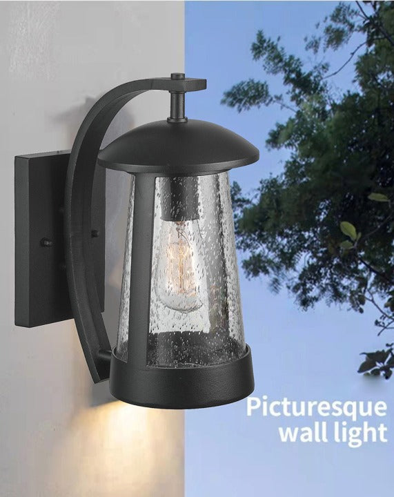 Black Waterproof Outdoor Anti-corrosion LED Wall Lamp for Garden, porch