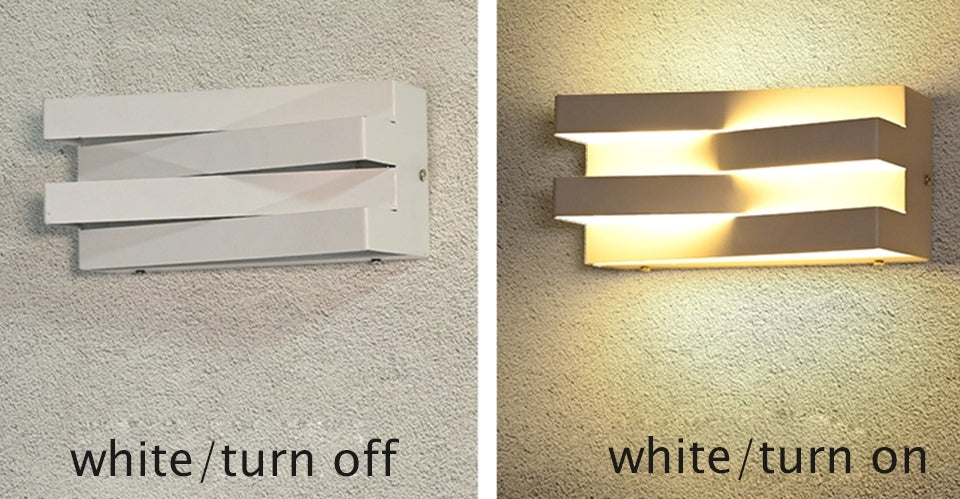 Black/White Outdoor/Indoor Alumunim LED Wall Light For Garden, Villa, Porch