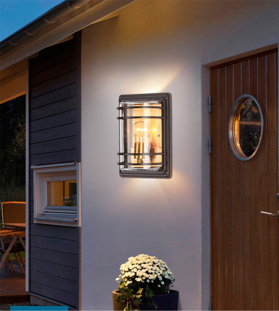 Retro Outdoor Waterproof Aluminum LED Wall Lamp For Garden, Porch, Villa