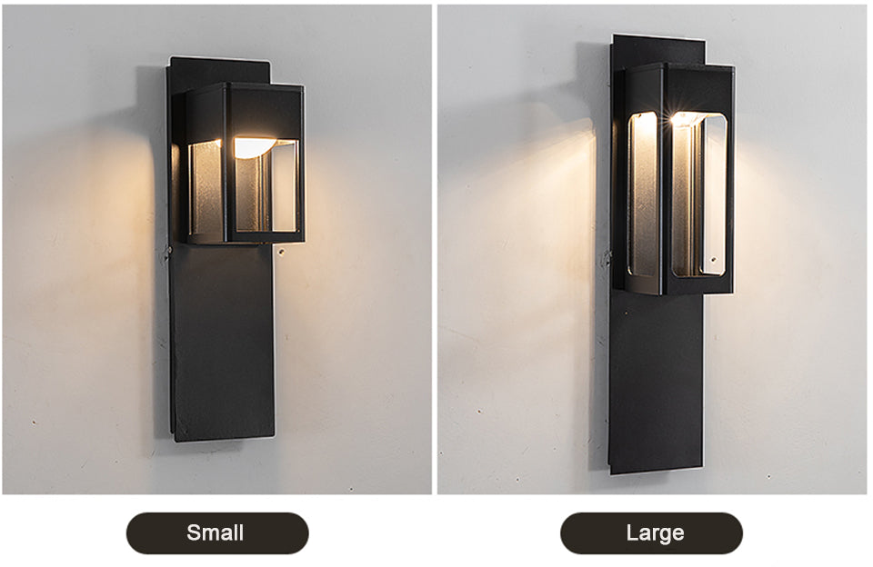 Black/Bronze Outdoor Waterproof LED Aluminum Wall Light With Motion Sensor