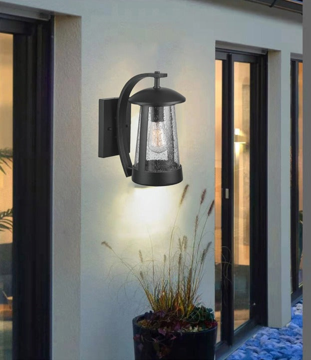 Black Waterproof Outdoor Anti-corrosion LED Wall Lamp for Garden, porch