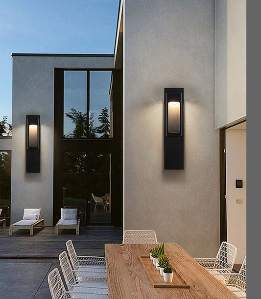 Black/Bronze Outdoor Waterproof LED Aluminum Wall Light With Motion Sensor