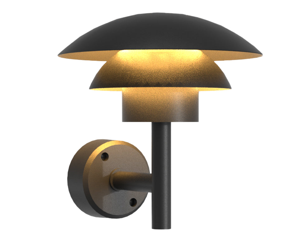 Modern Black Outdoor Waterproof LED Lighting Fixture for Garden, Villa
