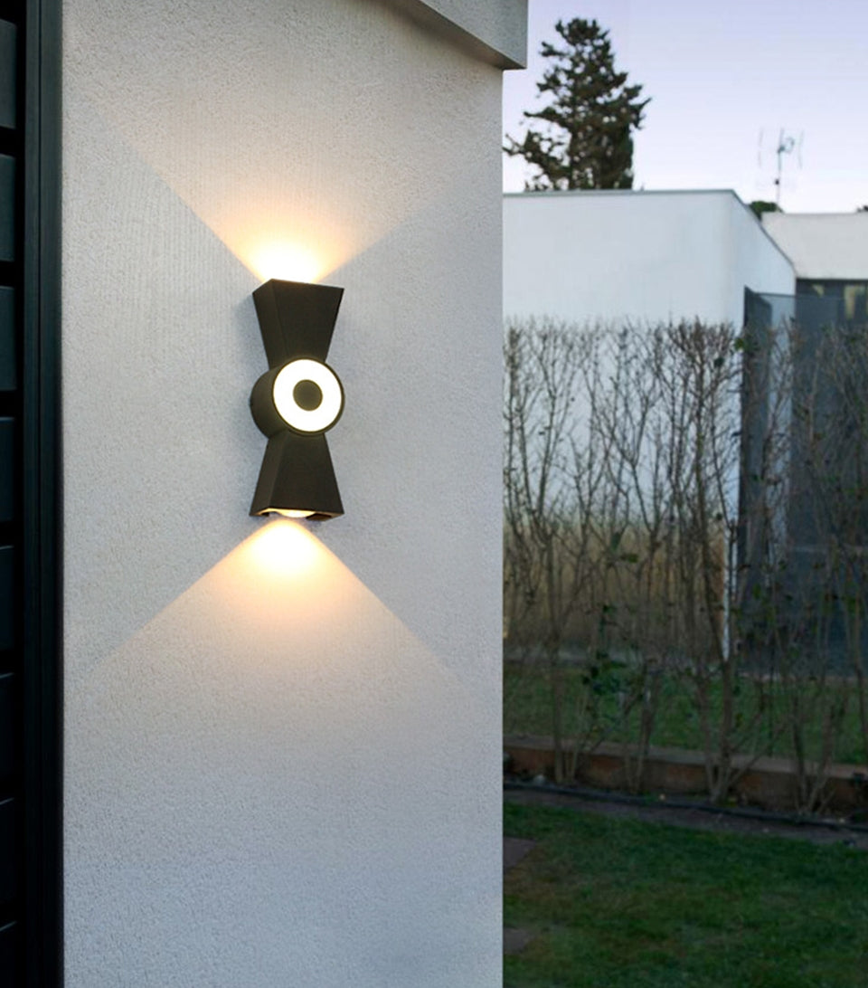 White/Black Outdoor Waterproof Aluminum LED Wall Lighting For Garden, Porch