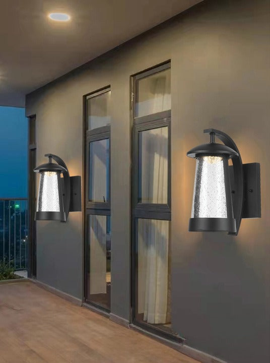 Black Waterproof Outdoor Anti-corrosion LED Wall Lamp for Garden, porch