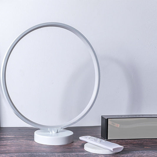 Circular LED Lamp, Minimalist RGB Desk Lamp - Novus Decor Lighting