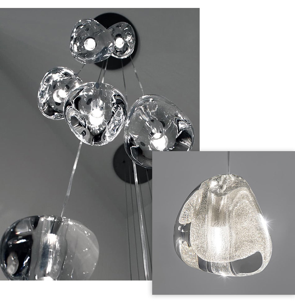 Hanging modern crystal lamp for staircase, living room , stairwell
