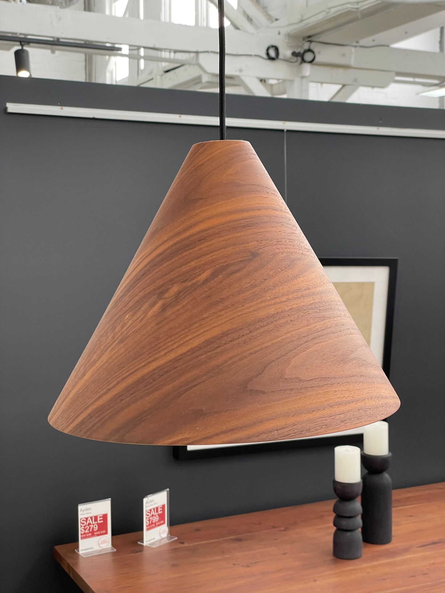 Grin Cone Wooden Pendant Lighting