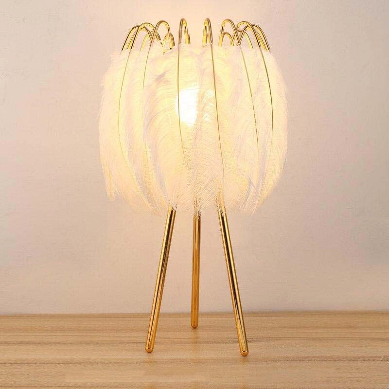 Tenuis Feather Table Lamp - Novus Decor Lighting