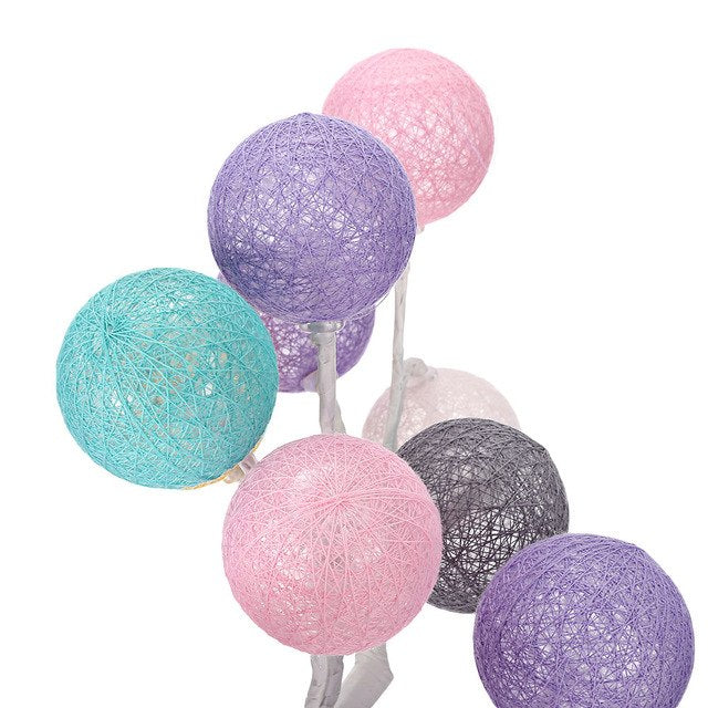 Woven Ball Tree Branches Night Light - Novus Decor Lighting