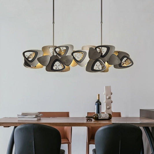 Novelty Postmodern LED Chandelier Dining Living Room Creative Long Hanging Light Restaurant Bar Cafe Crystal Luxury Pendant Lamp