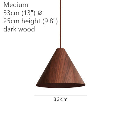 Grin Cone Wooden Pendant Lighting
