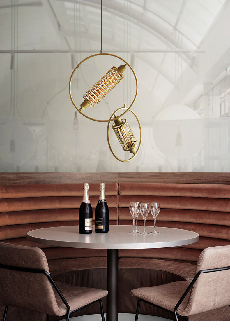 Chiswick Hoop Minimalist Brass Fitting Pendant Light