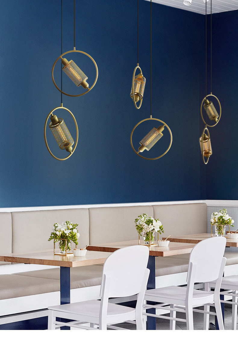 Chiswick Hoop Minimalist Brass Fitting Pendant Light