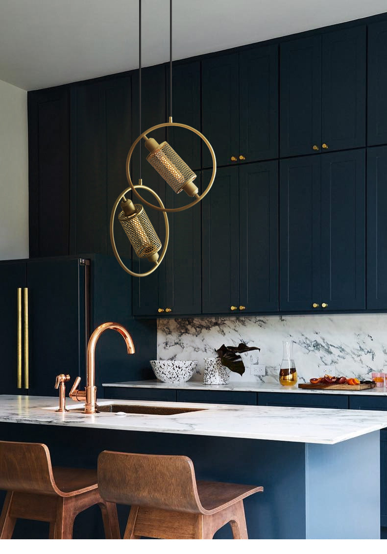 Chiswick Hoop Minimalist Brass Fitting Pendant Light