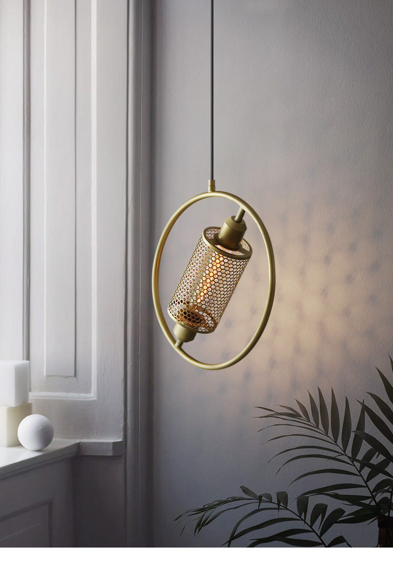 Chiswick Hoop Minimalist Brass Fitting Pendant Light