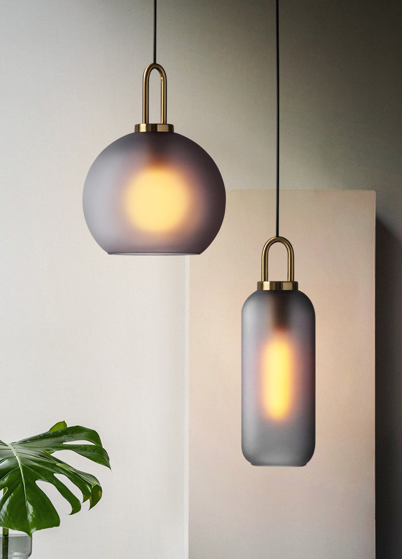 Yayoi Glass Globe Brass Fitting Pendant Light
