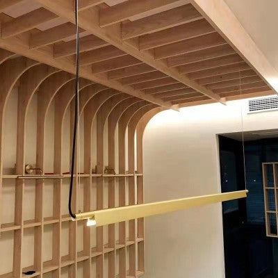 Dazzling Minimalist Line LED Brass Pendant Lighting