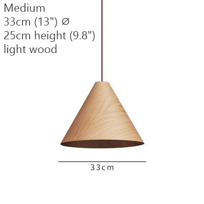 Grin Cone Wooden Pendant Lighting